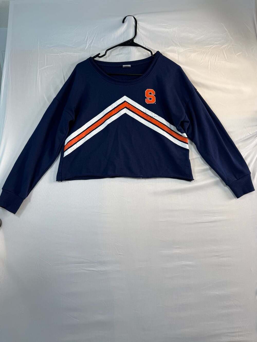 Syracuse Orange NCAA Sweatshirt Navy Crop